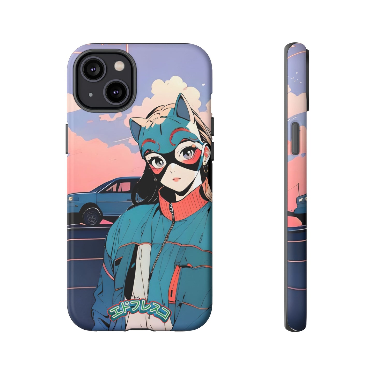 Anime Style Art Tough Cases- "Kitty City Boss #1"