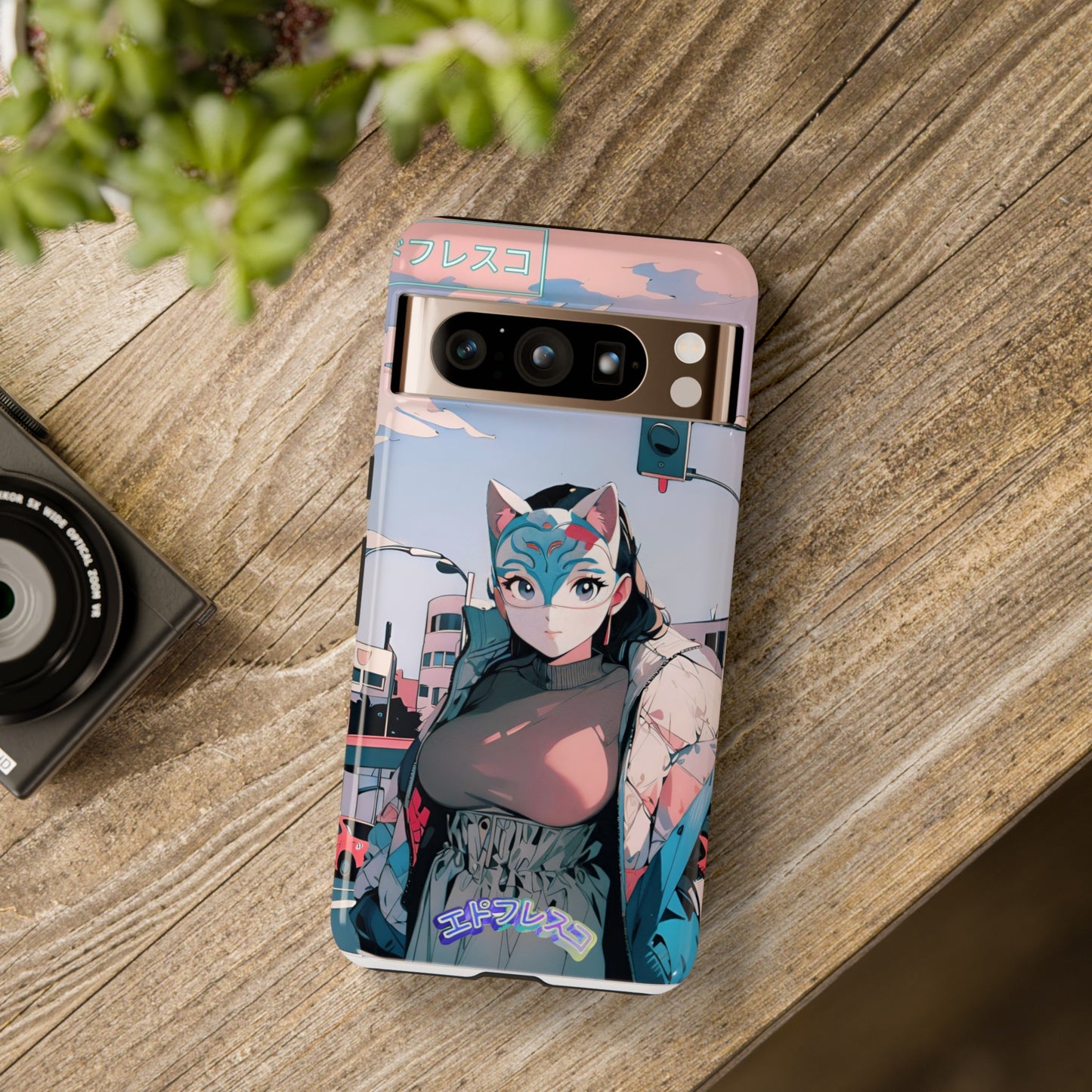 Anime Style Art Tough Cases- "Kitty City Boss #2"