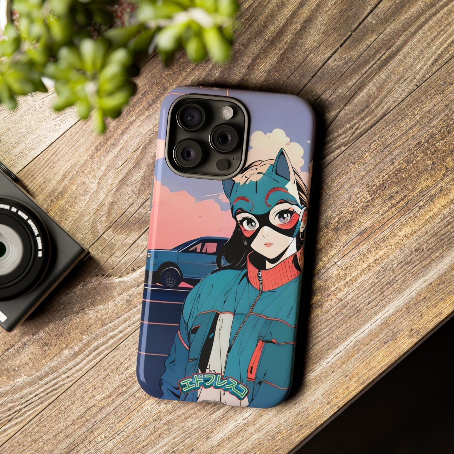 Anime Style Art Tough Cases- "Kitty City Boss #1"