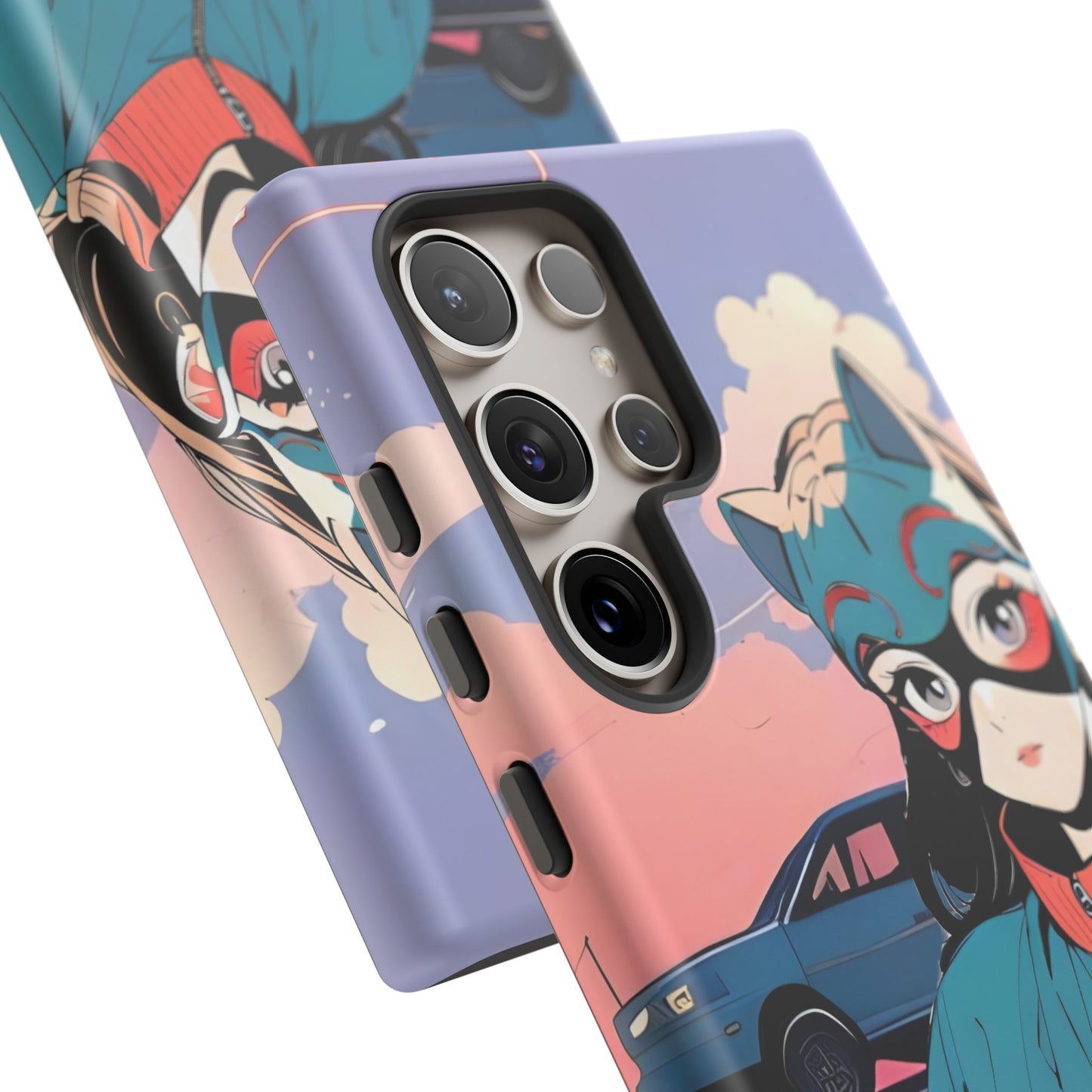 Anime Style Art Tough Cases- "Kitty City Boss #1"