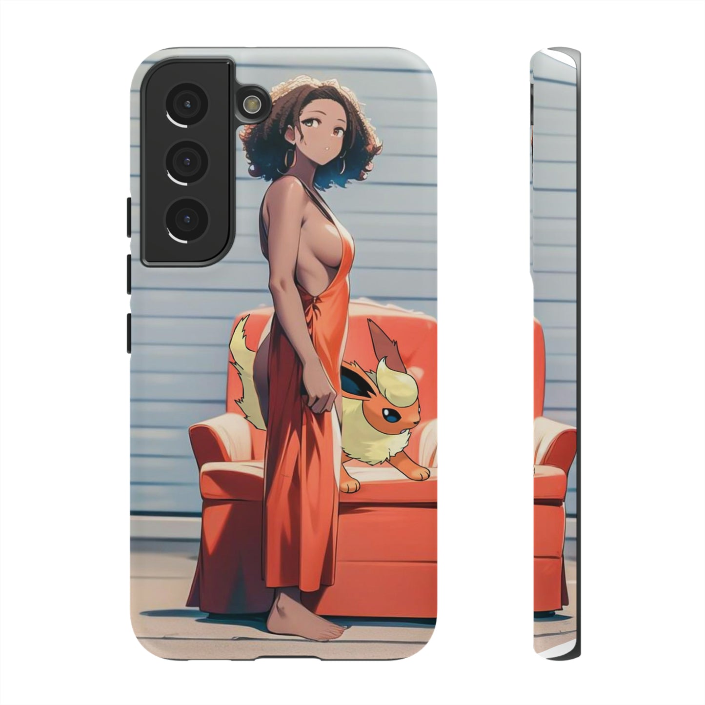 Flames She Has- Anime Style Art Tough Cases