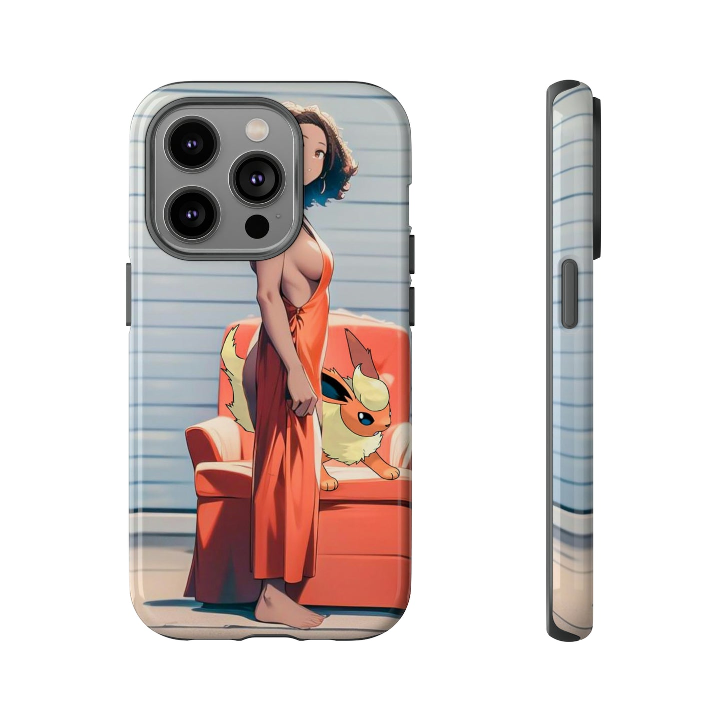 Flames She Has- Anime Style Art Tough Cases