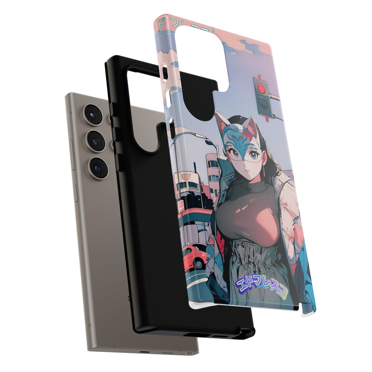 Anime Style Art Tough Cases- "Kitty City Boss #2"