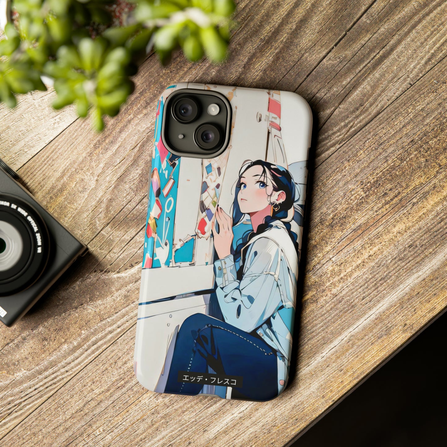 Anime Style Art Tough Cases- "She Loves Ice Cream"