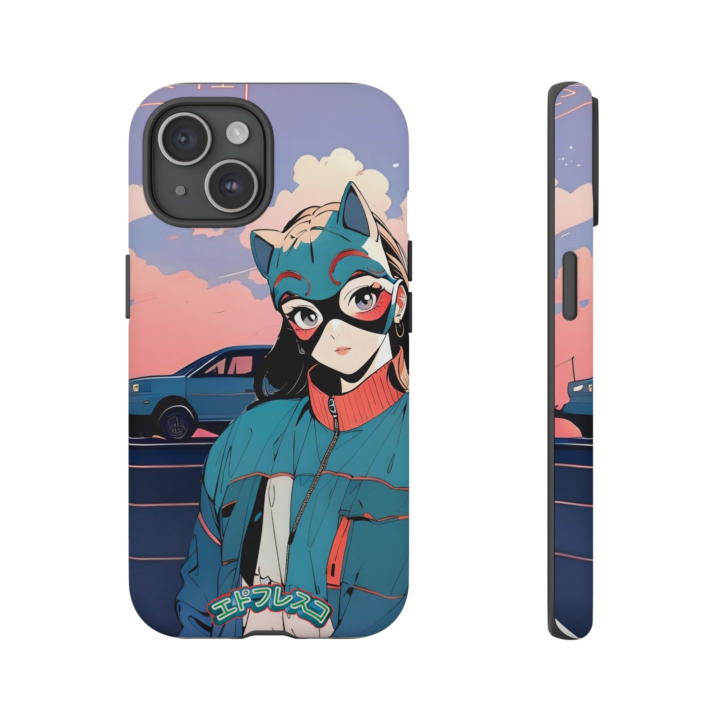 Anime Style Art Tough Cases- "Kitty City Boss #1"