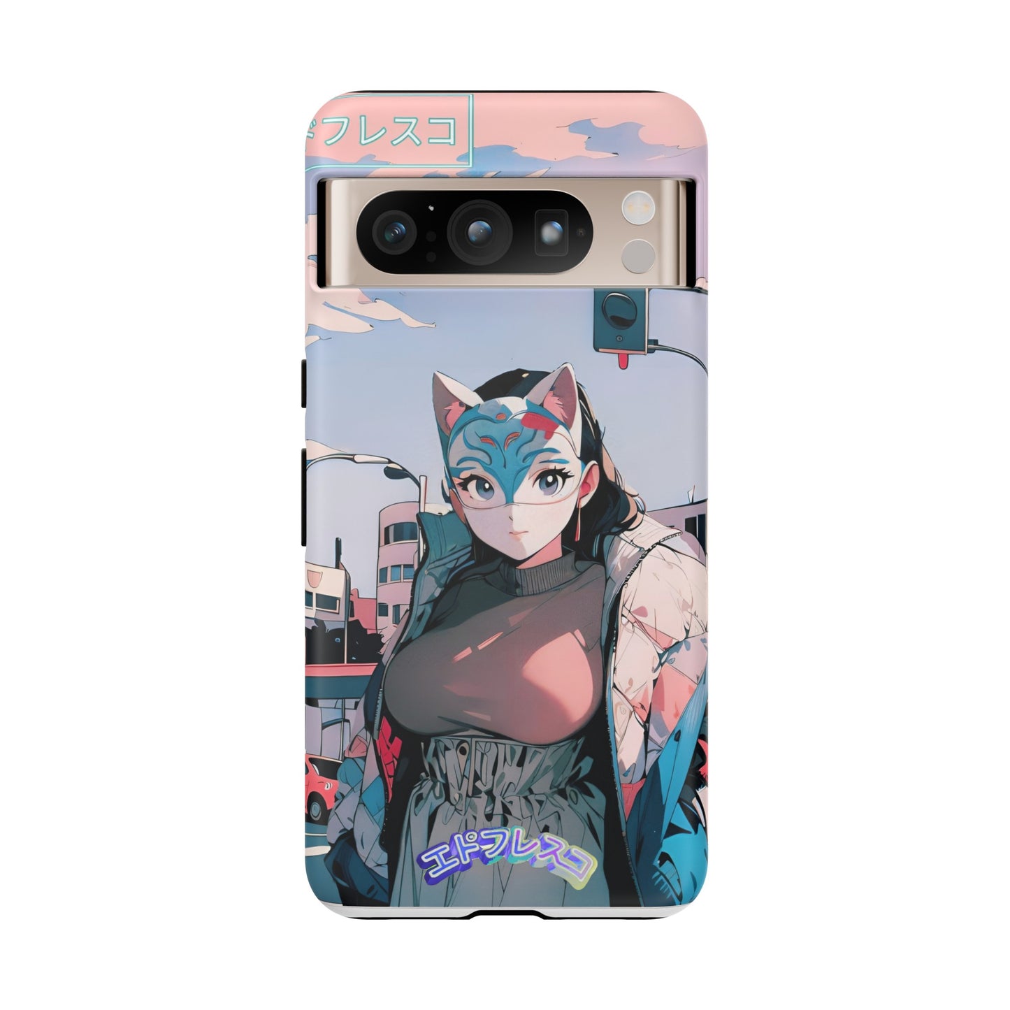 Anime Style Art Tough Cases- "Kitty City Boss #2"