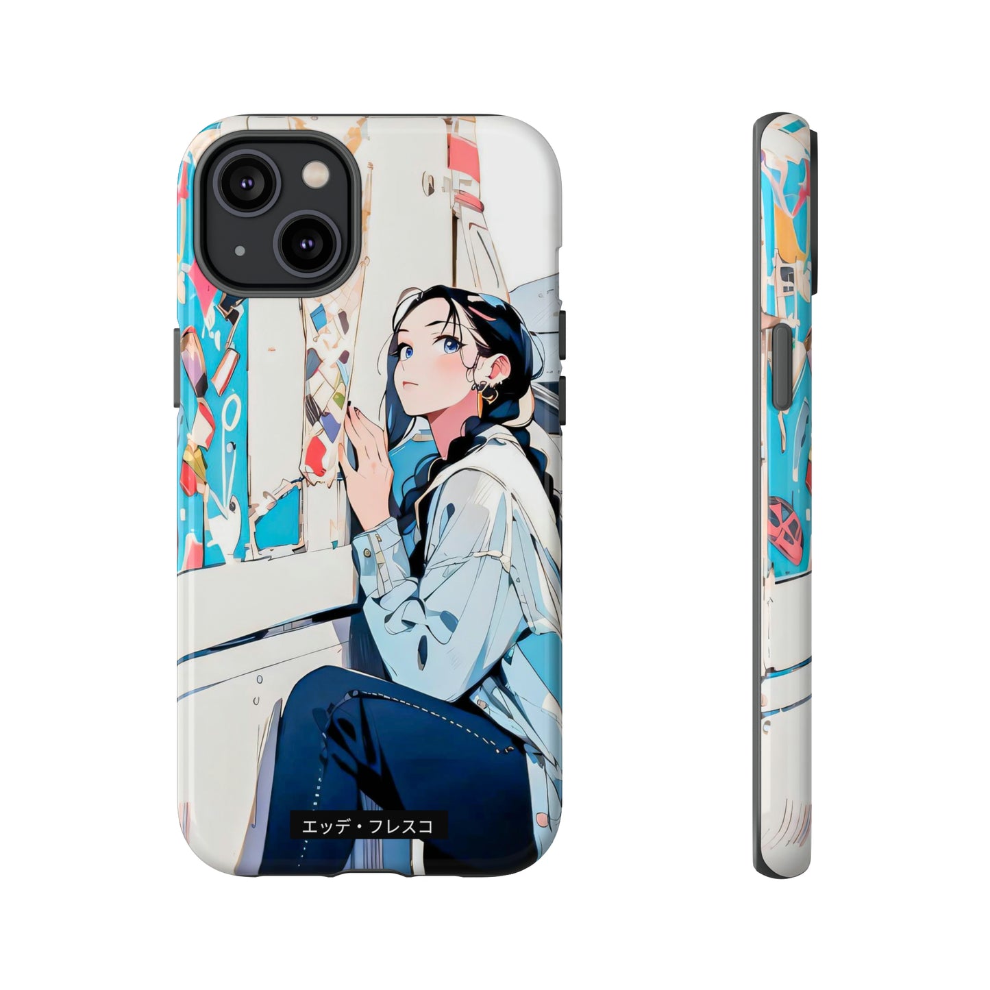 Anime Style Art Tough Cases- "She Loves Ice Cream"