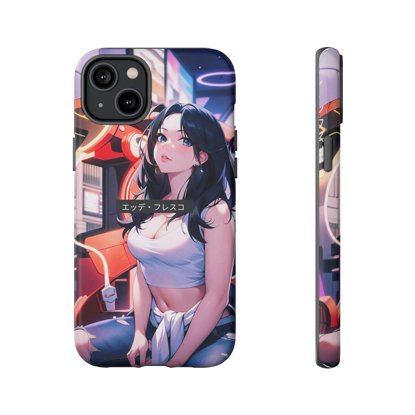 Anime Style Art Tough Cases- "She's at the Arcade"