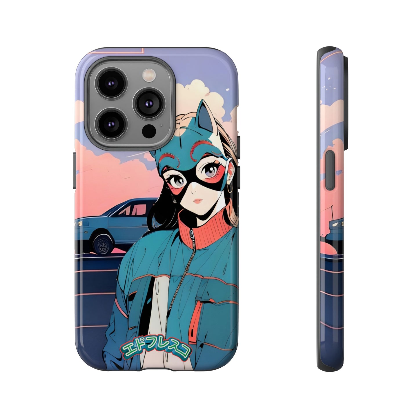 Anime Style Art Tough Cases- "Kitty City Boss #1"
