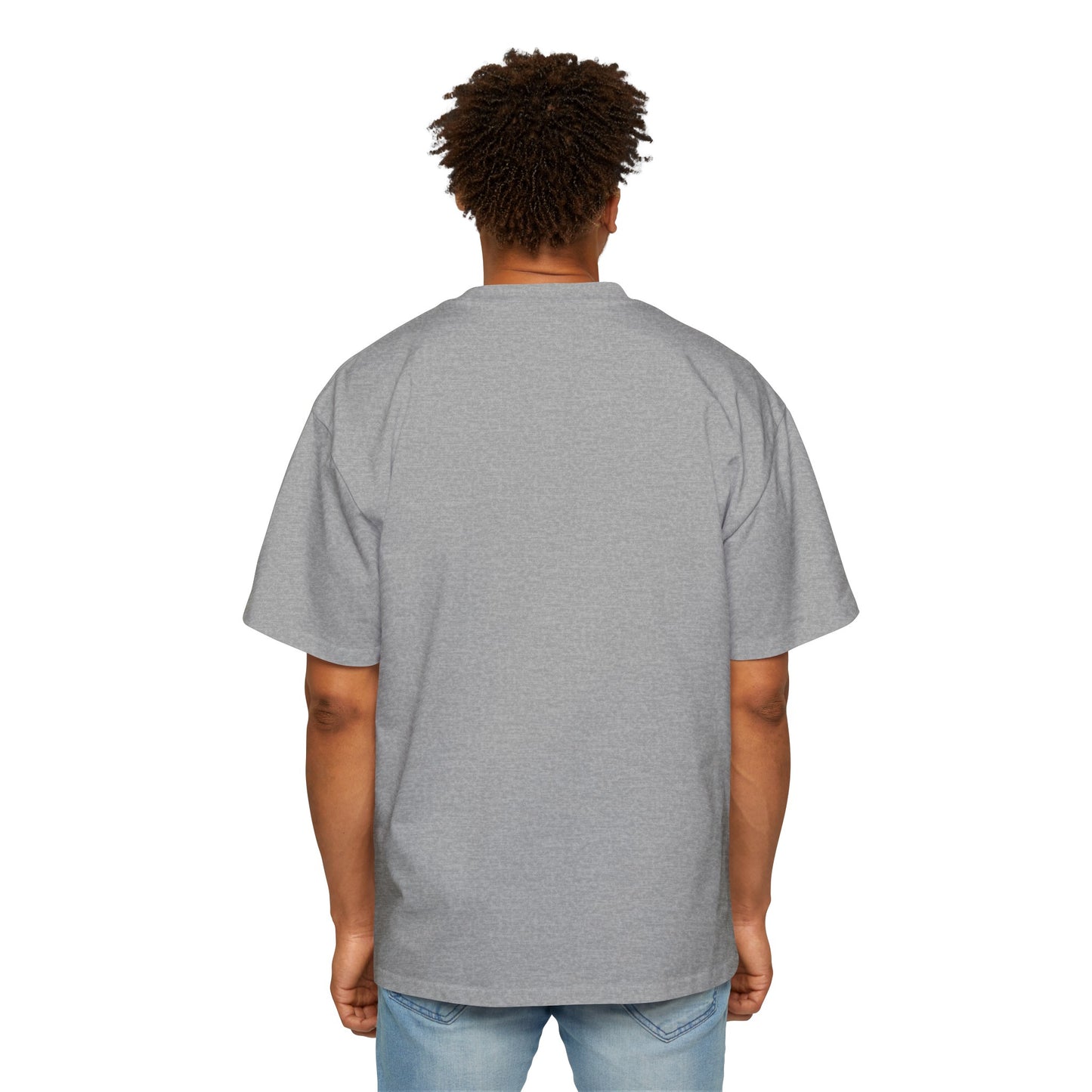 Anime Style Art Men's Heavy Oversized Tee- "Shorty at the Light"