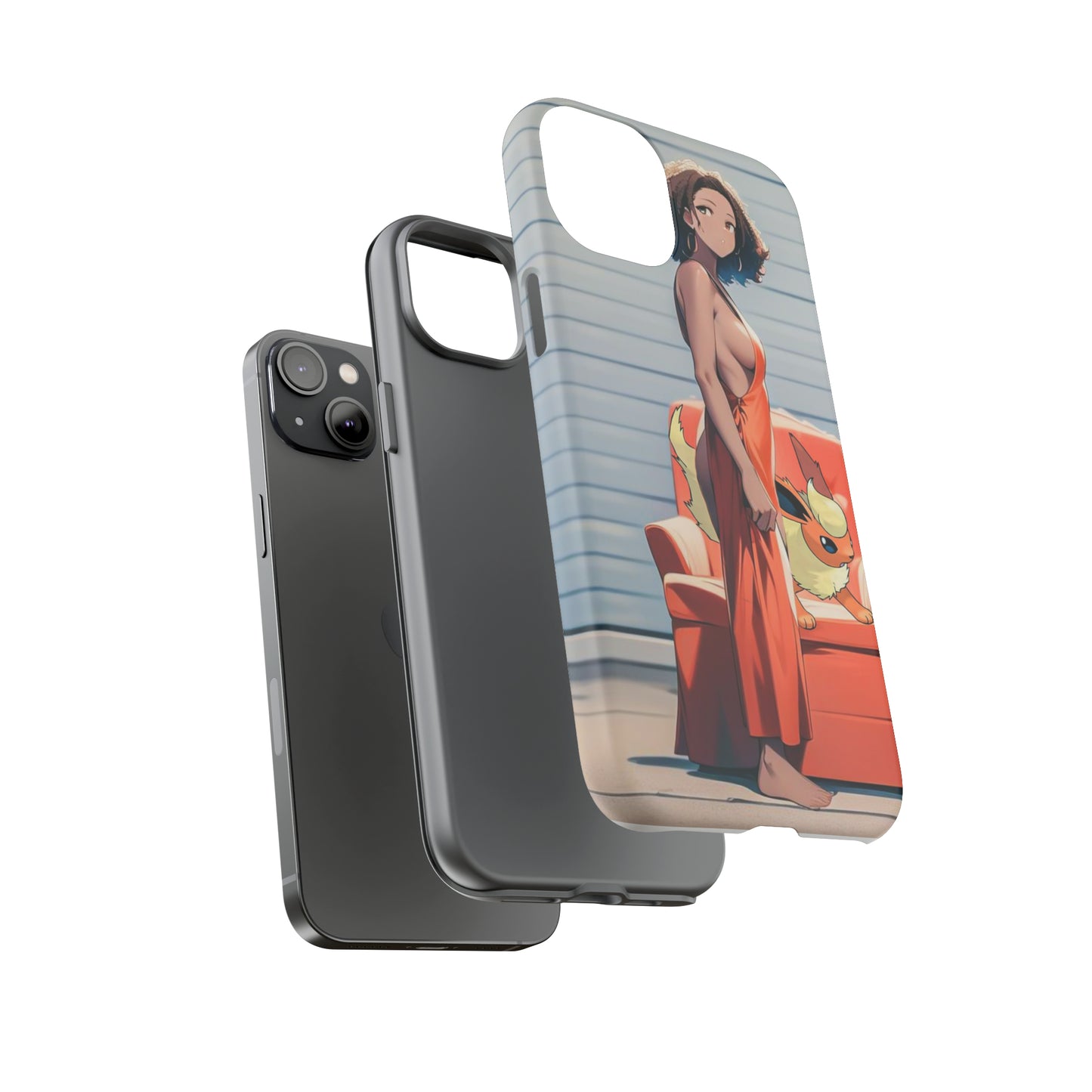 Flames She Has- Anime Style Art Tough Cases