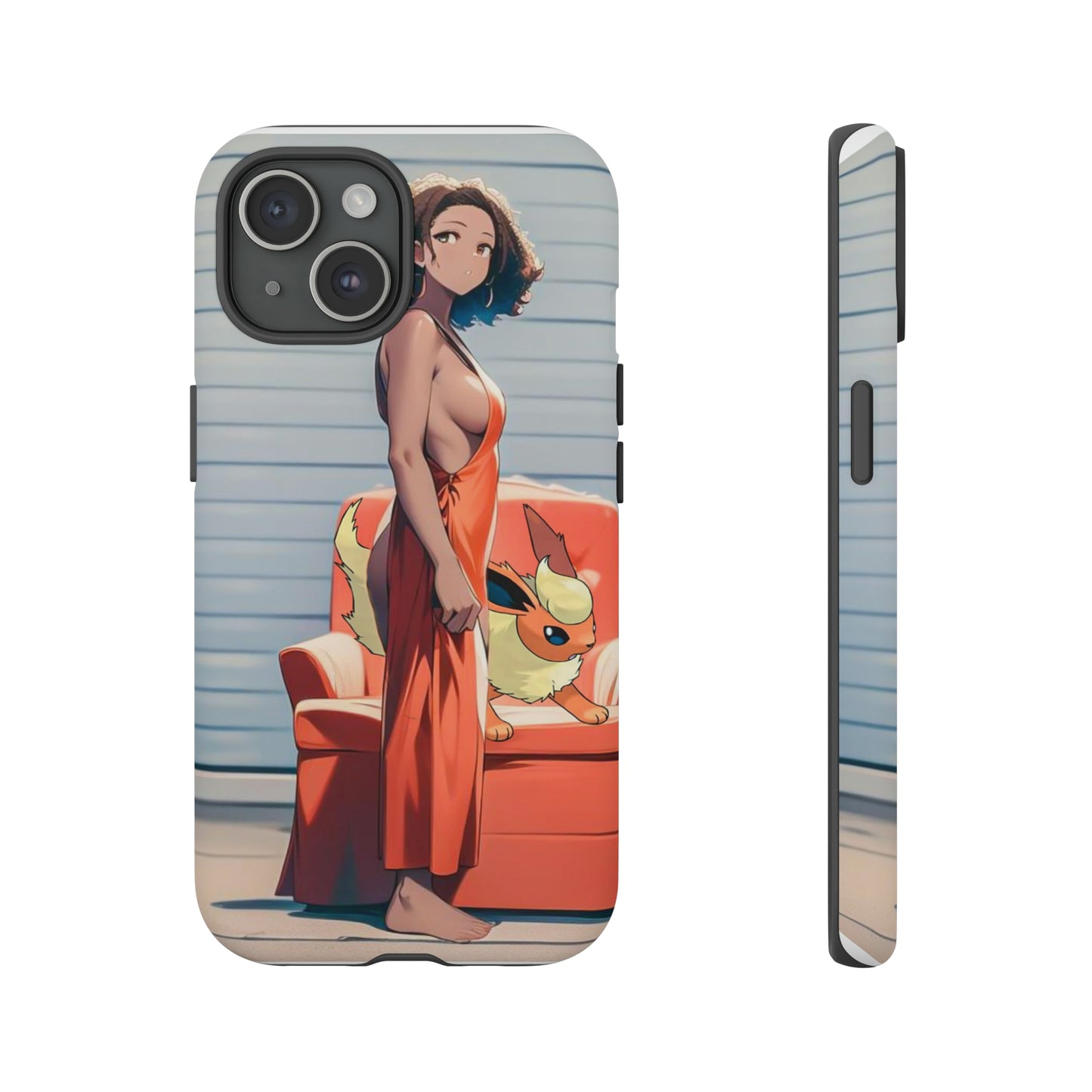 Flames She Has- Anime Style Art Tough Cases