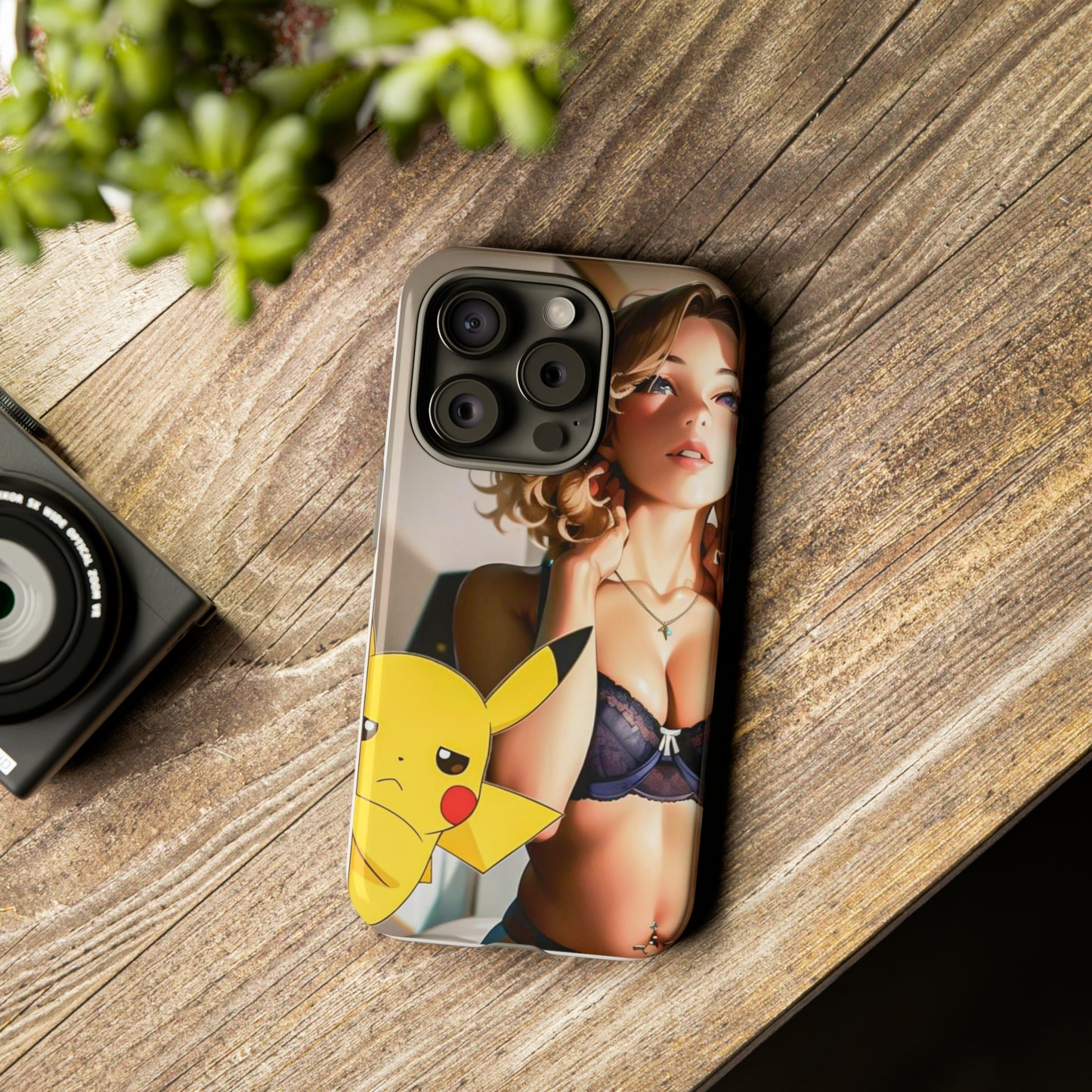 Blonde with Pika- Anime Style Art Tough Cases
