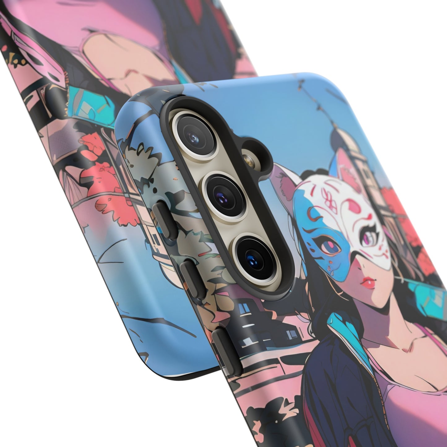 Anime Style Art Tough Cases- "Kitty City Boss #3"