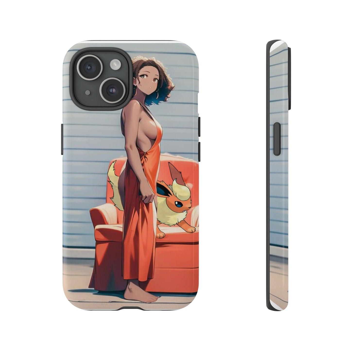 Flames She Has- Anime Style Art Tough Cases