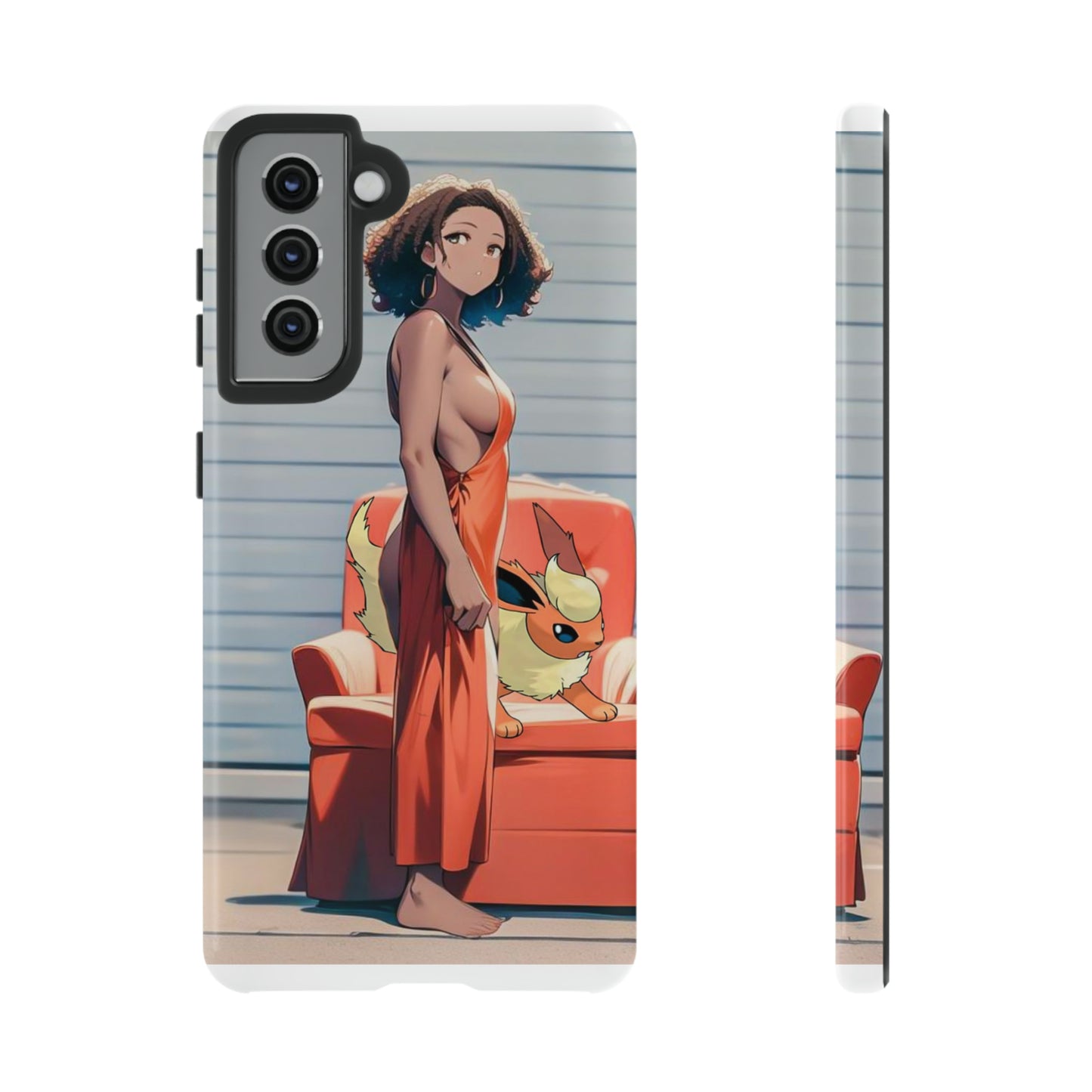 Flames She Has- Anime Style Art Tough Cases