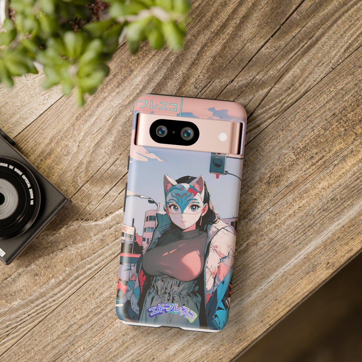 Anime Style Art Tough Cases- "Kitty City Boss #2"