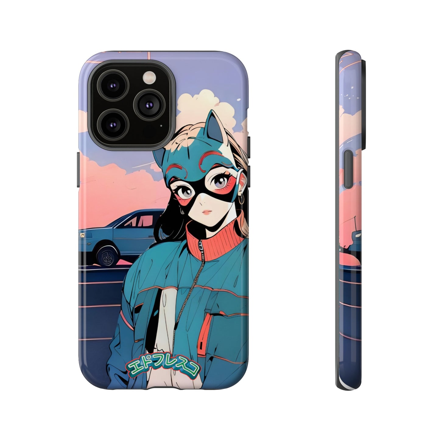 Anime Style Art Tough Cases- "Kitty City Boss #1"