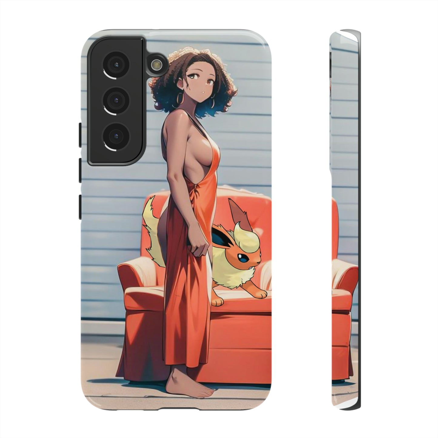Flames She Has- Anime Style Art Tough Cases
