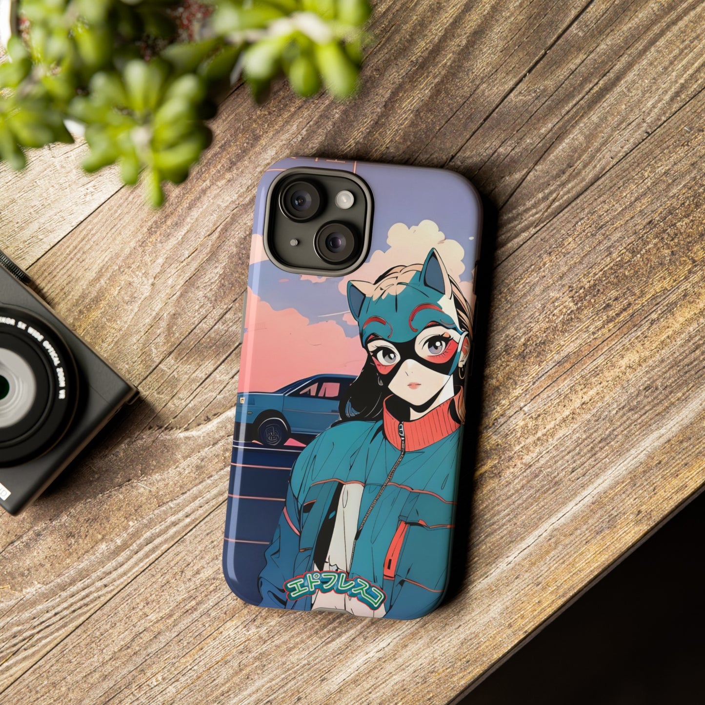 Anime Style Art Tough Cases- "Kitty City Boss #1"