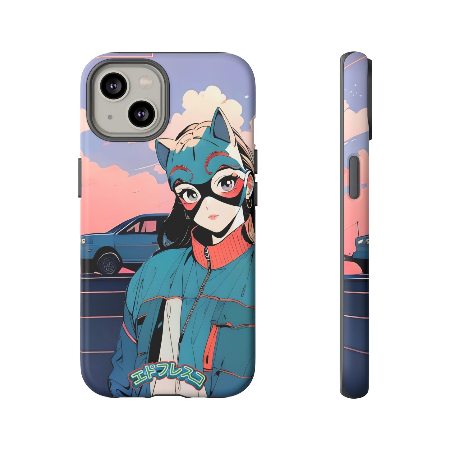Anime Style Art Tough Cases- "Kitty City Boss #1"