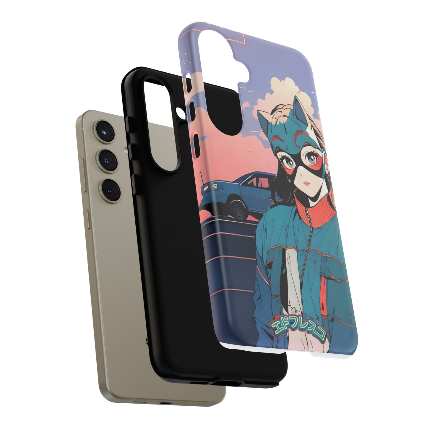 Anime Style Art Tough Cases- "Kitty City Boss #1"