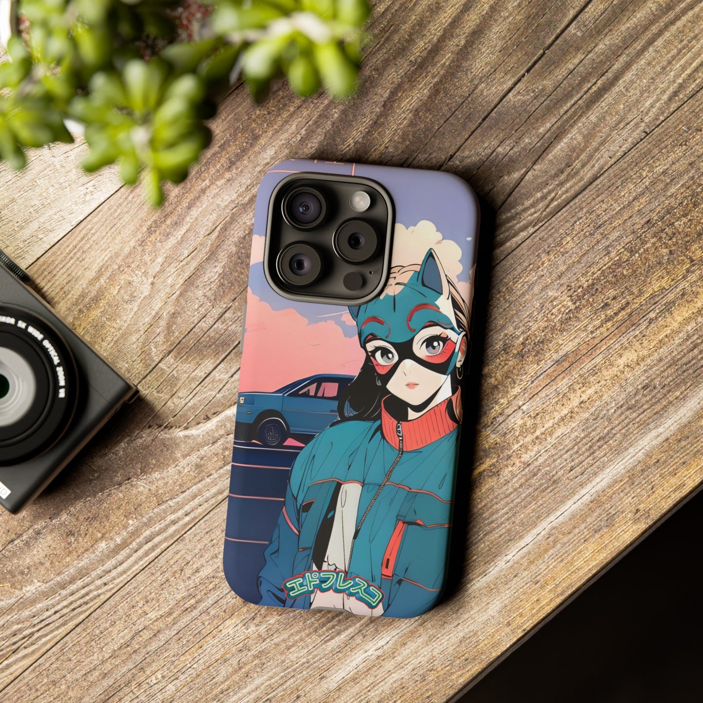Anime Style Art Tough Cases- "Kitty City Boss #1"