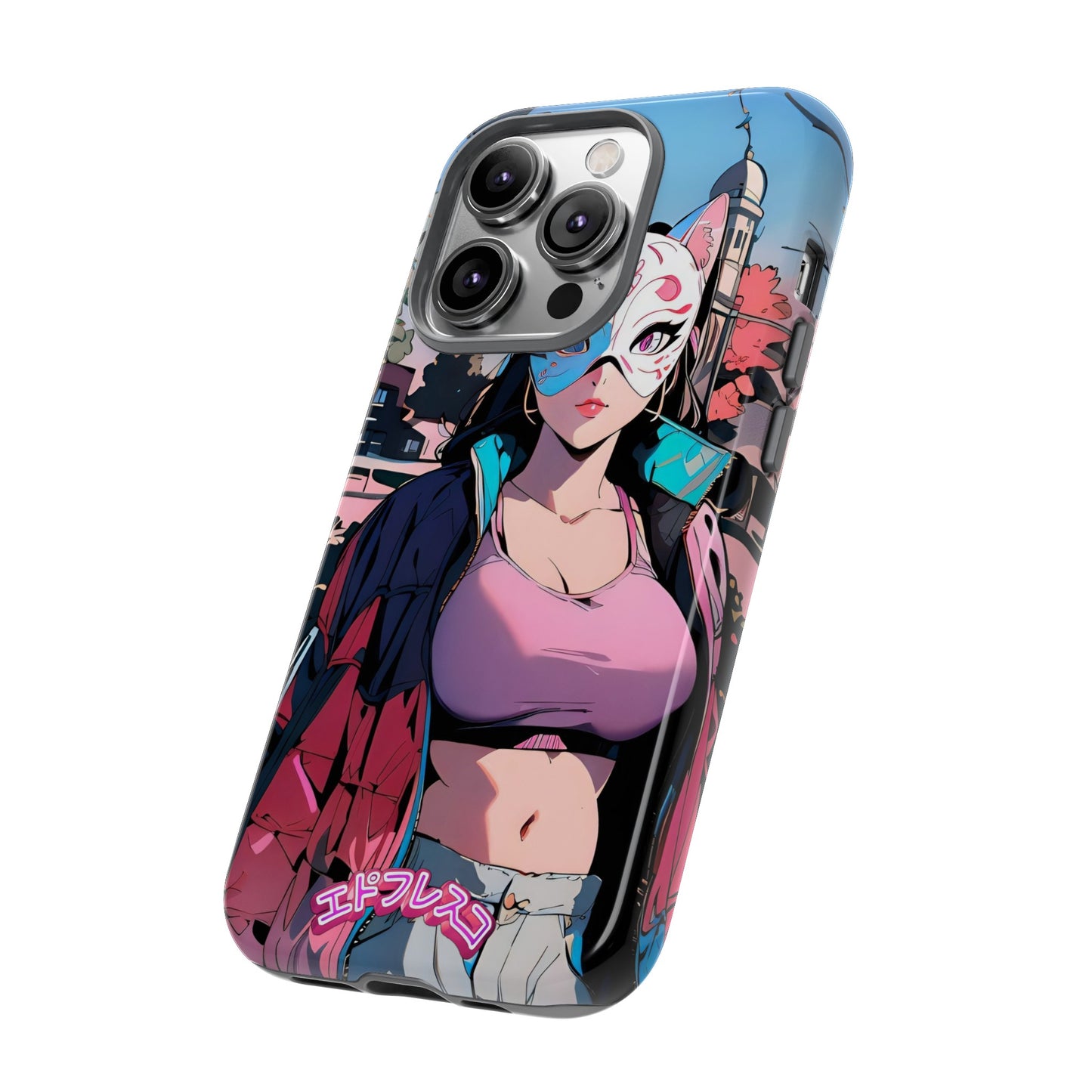 Anime Style Art Tough Cases- "Kitty City Boss #3"