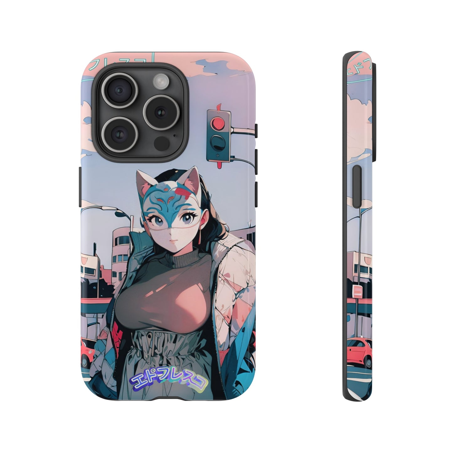 Anime Style Art Tough Cases- "Kitty City Boss #2"