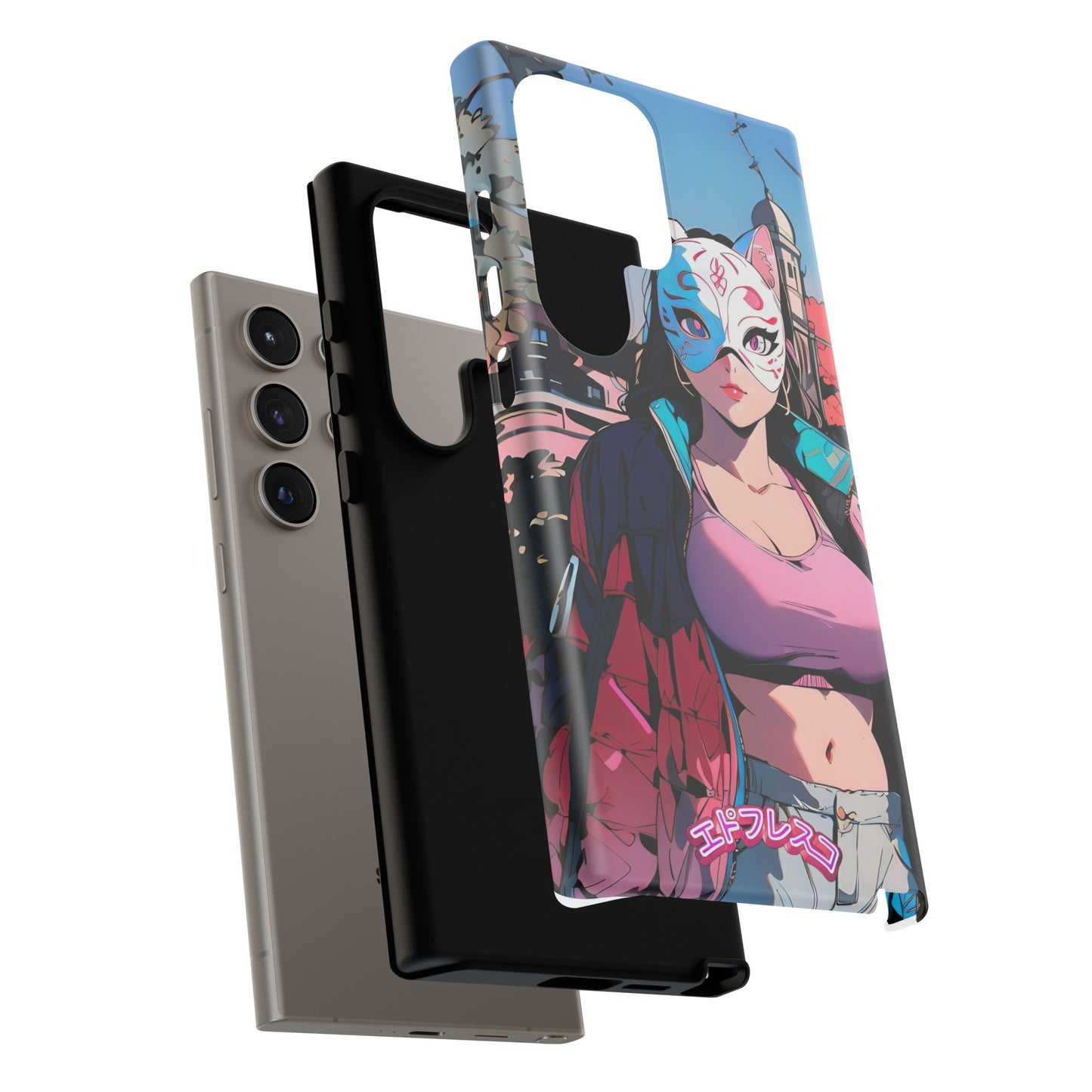 Anime Style Art Tough Cases- "Kitty City Boss #3"