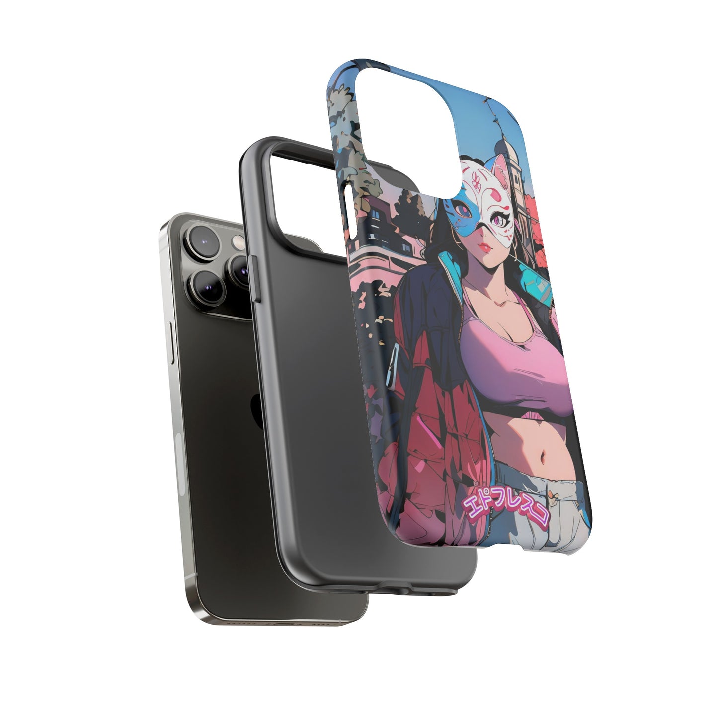 Anime Style Art Tough Cases- "Kitty City Boss #3"