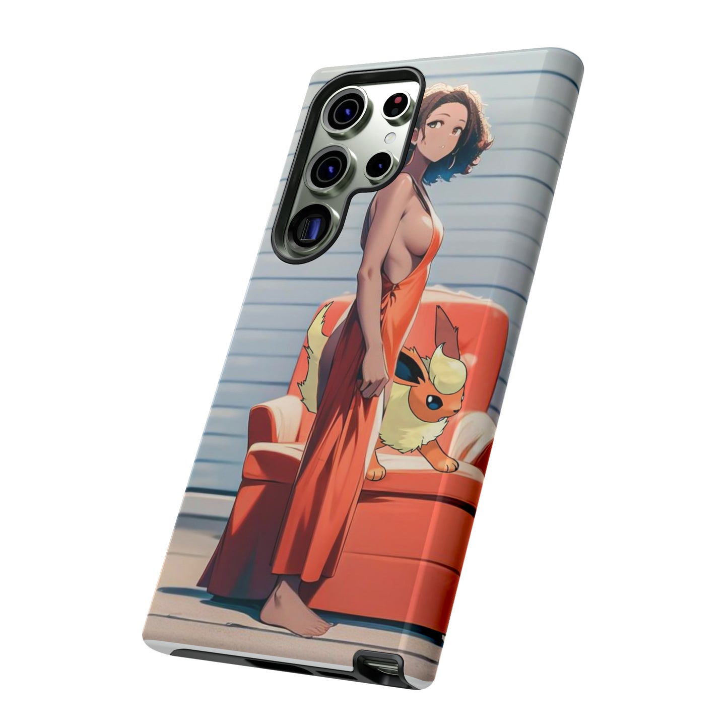 Flames She Has- Anime Style Art Tough Cases