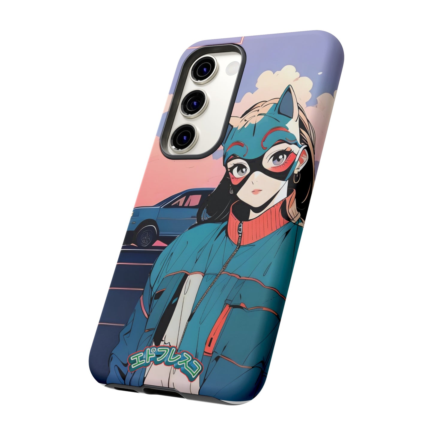 Anime Style Art Tough Cases- "Kitty City Boss #1"