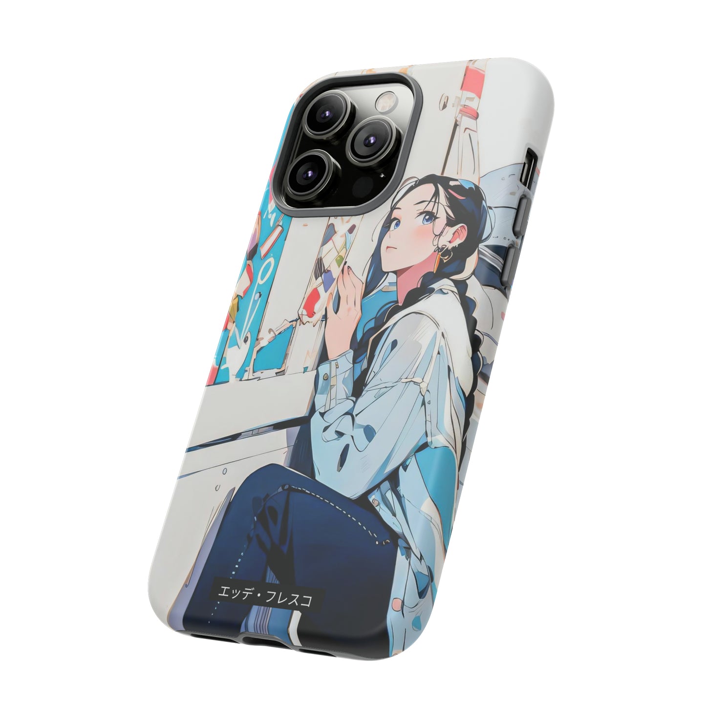 Anime Style Art Tough Cases- "She Loves Ice Cream"