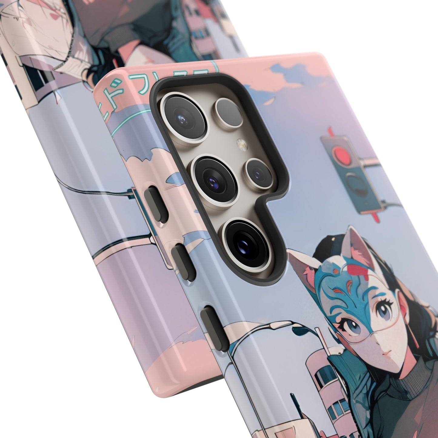 Anime Style Art Tough Cases- "Kitty City Boss #2"