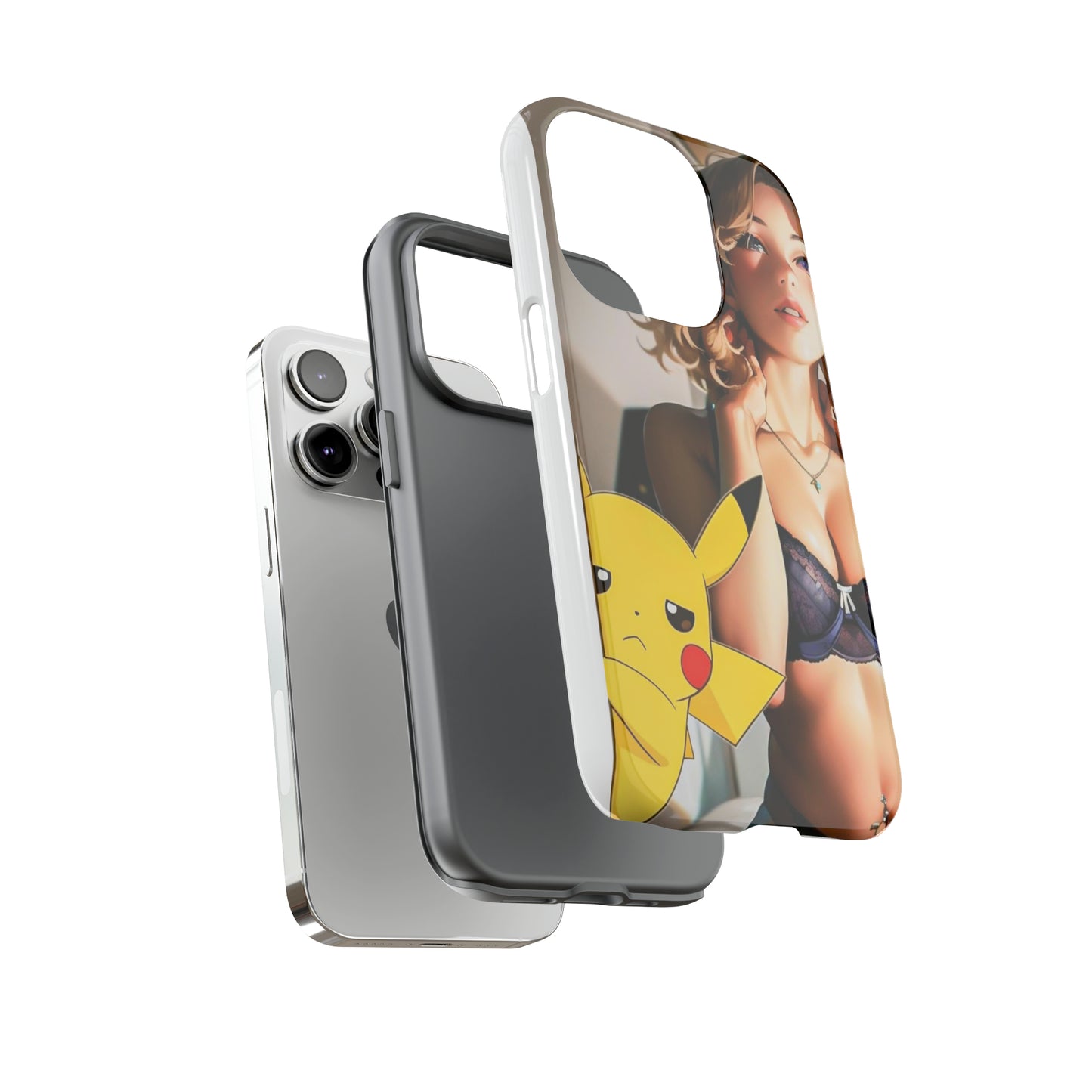 Blonde with Pika- Anime Style Art Tough Cases