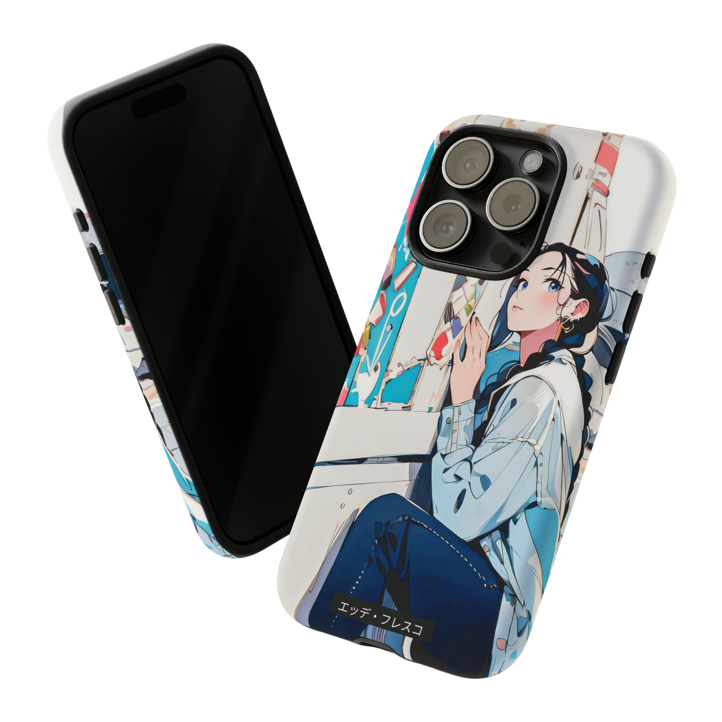 Anime Style Art Tough Cases- "She Loves Ice Cream"