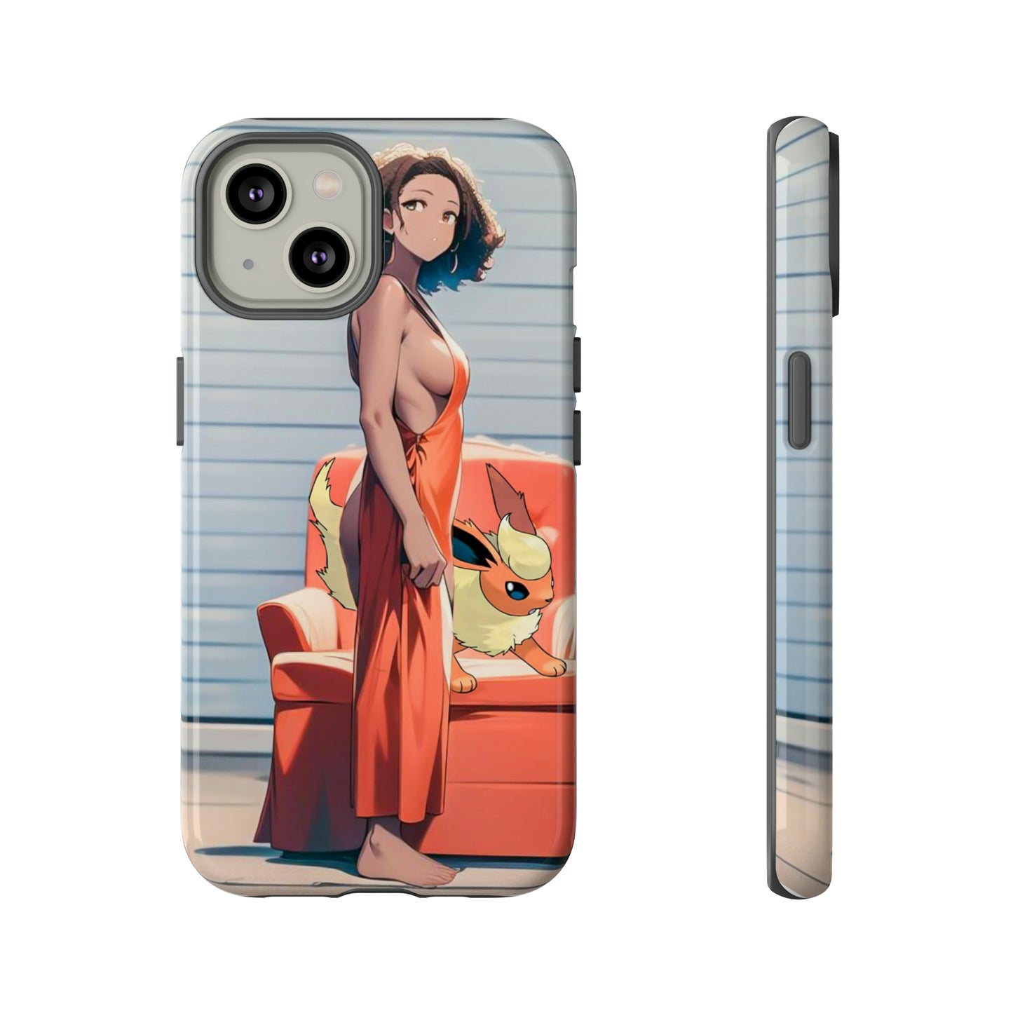 Flames She Has- Anime Style Art Tough Cases