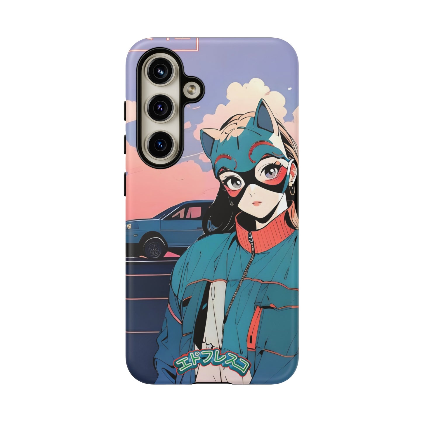 Anime Style Art Tough Cases- "Kitty City Boss #1"