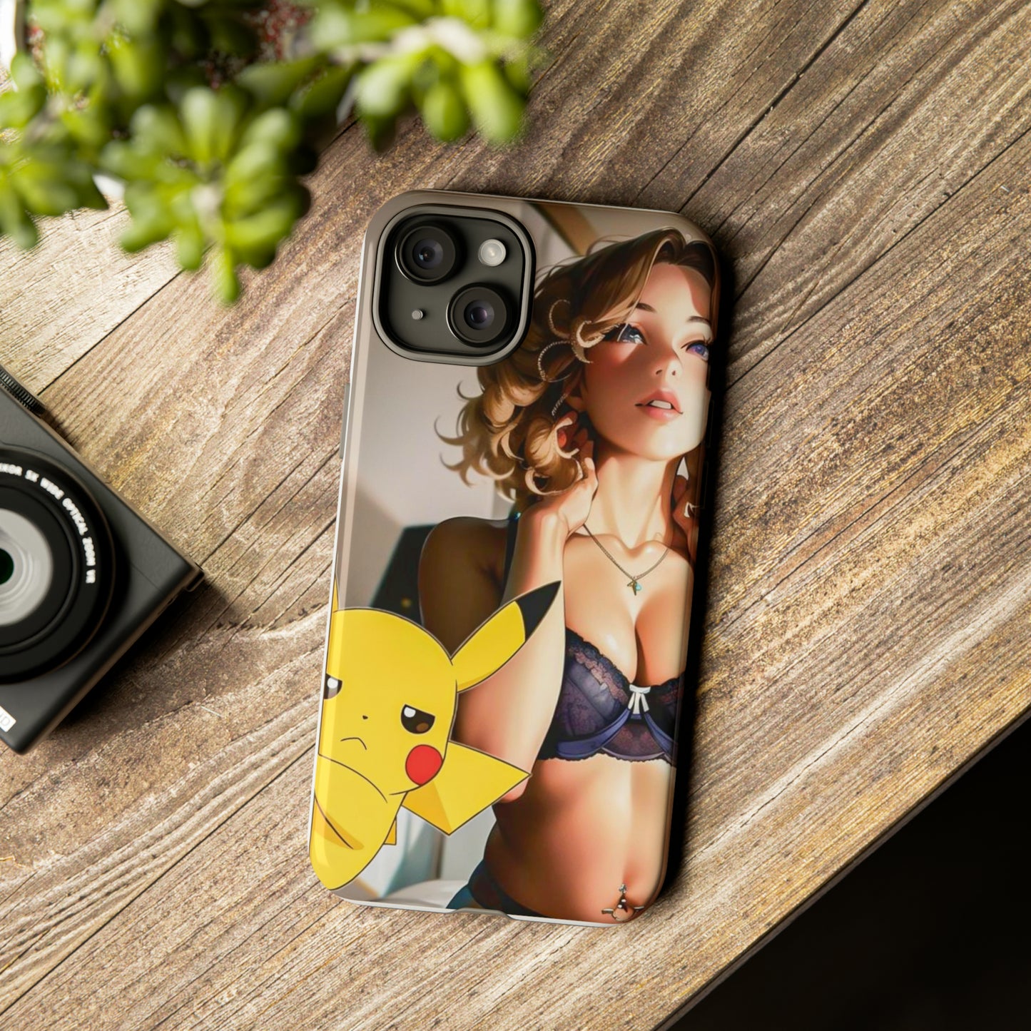Blonde with Pika- Anime Style Art Tough Cases
