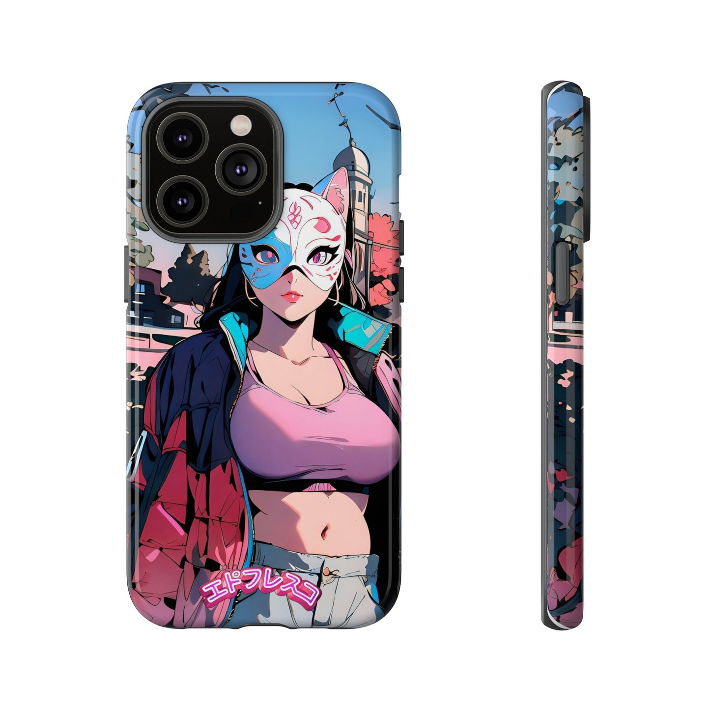 Anime Style Art Tough Cases- "Kitty City Boss #3"