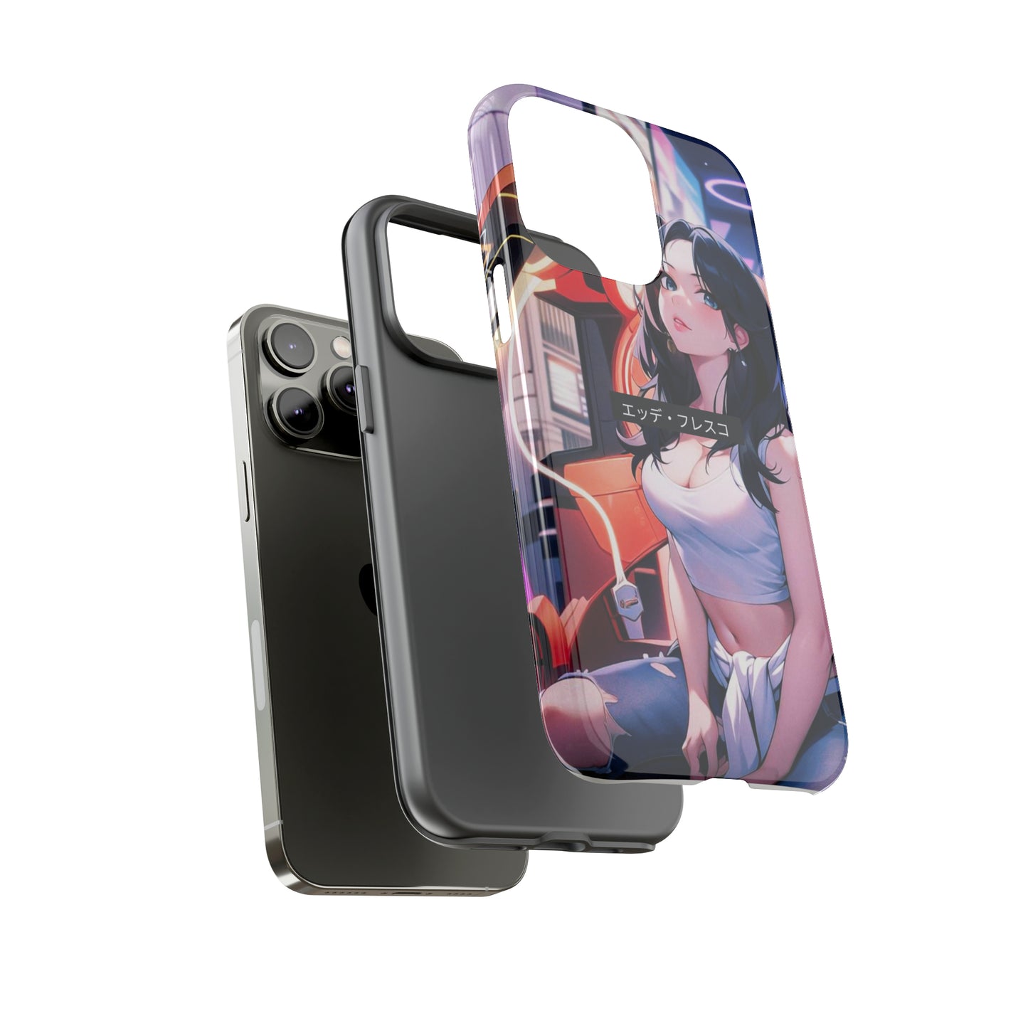 Anime Style Art Tough Cases- "She's at the Arcade"