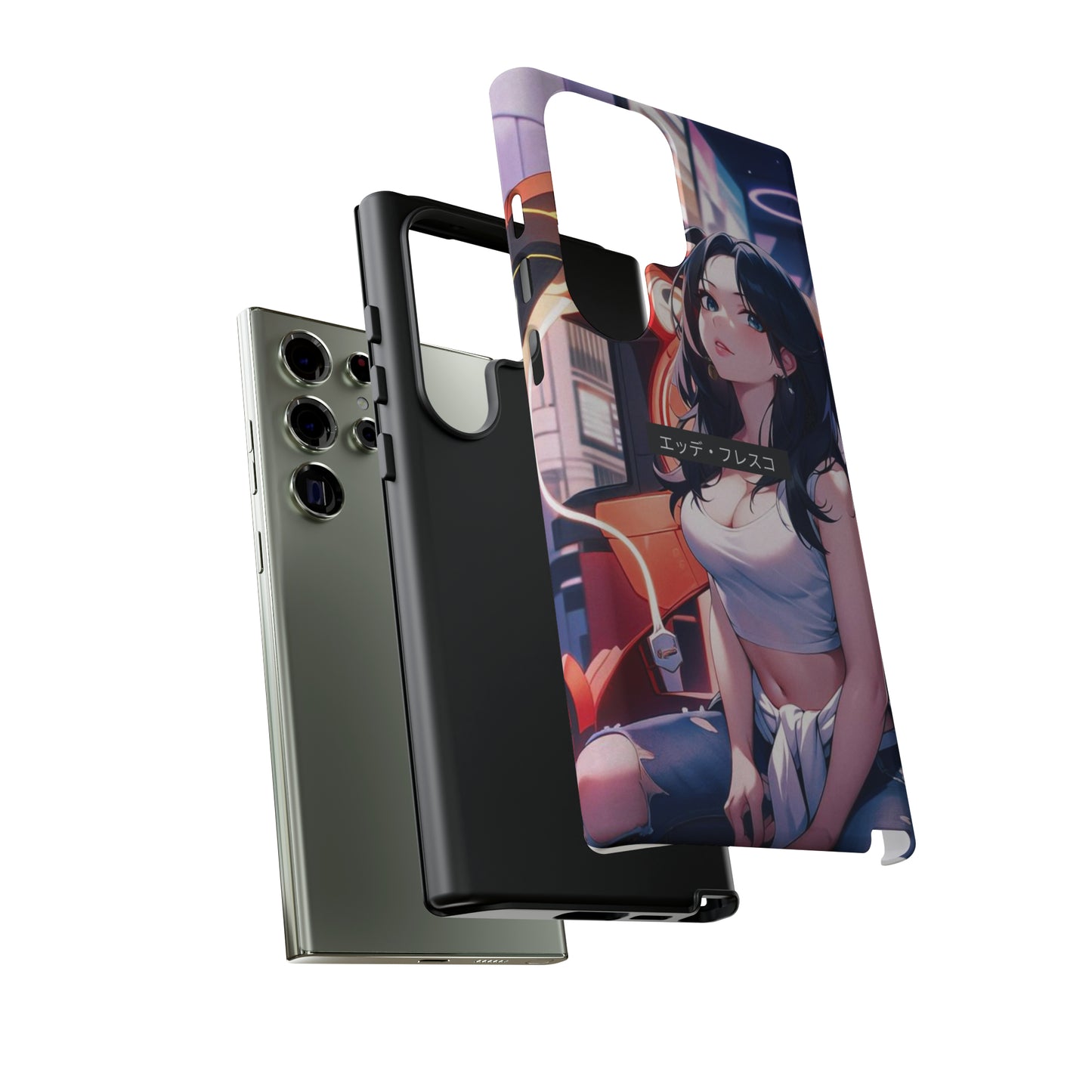 Anime Style Art Tough Cases- "She's at the Arcade"