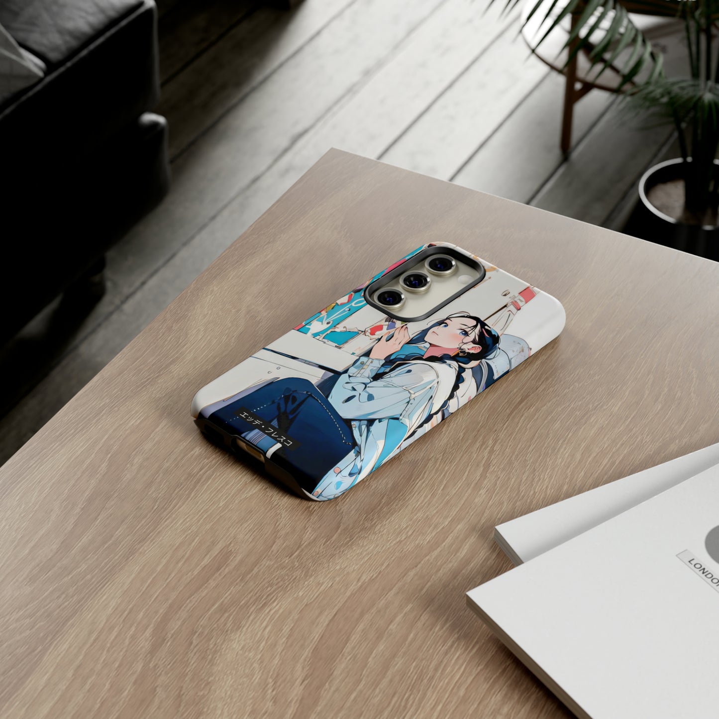 Anime Style Art Tough Cases- "She Loves Ice Cream"
