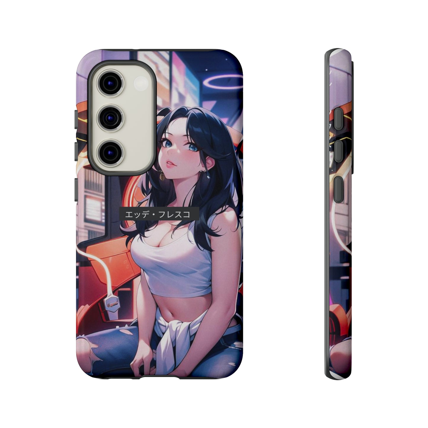 Anime Style Art Tough Cases- "She's at the Arcade"