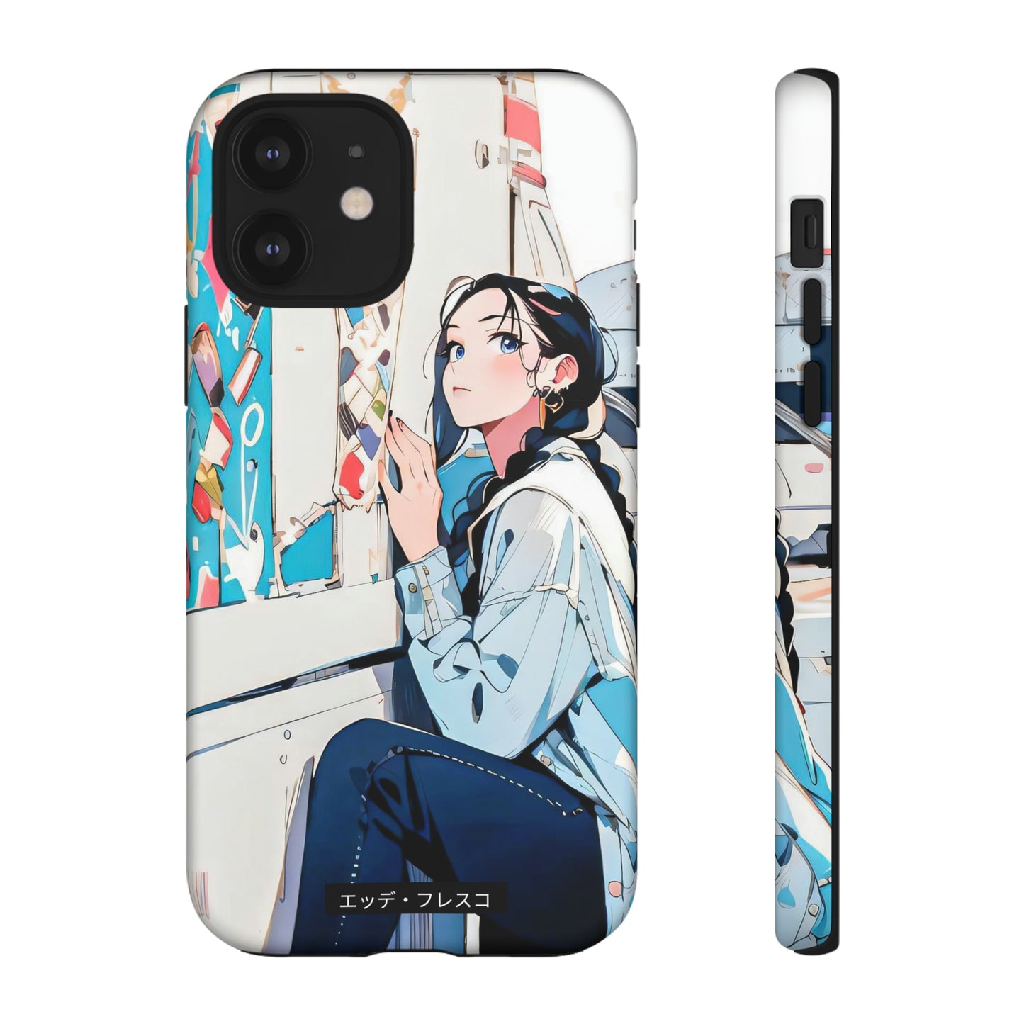 Anime Style Art Tough Cases- "She Loves Ice Cream"