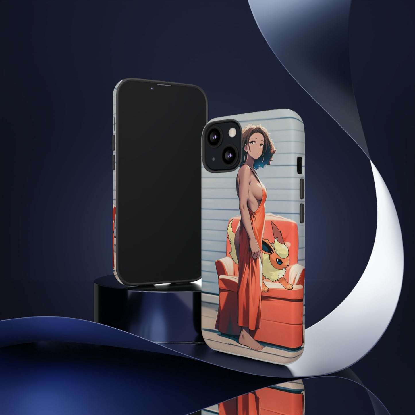 Flames She Has- Anime Style Art Tough Cases