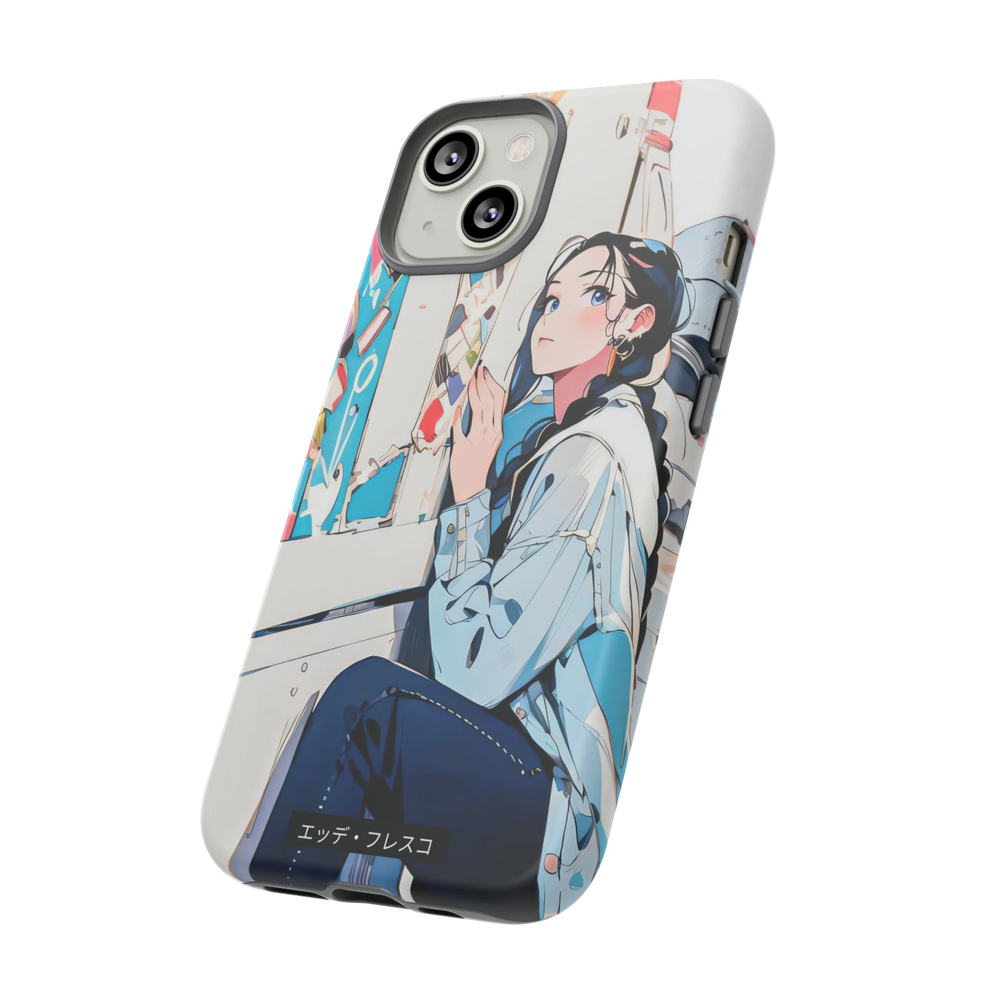 Anime Style Art Tough Cases- "She Loves Ice Cream"