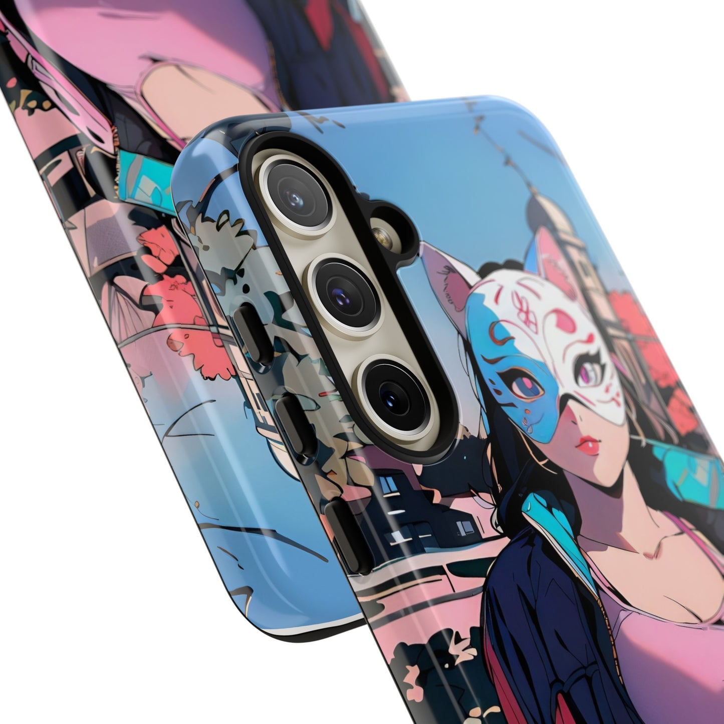 Anime Style Art Tough Cases- "Kitty City Boss #3"