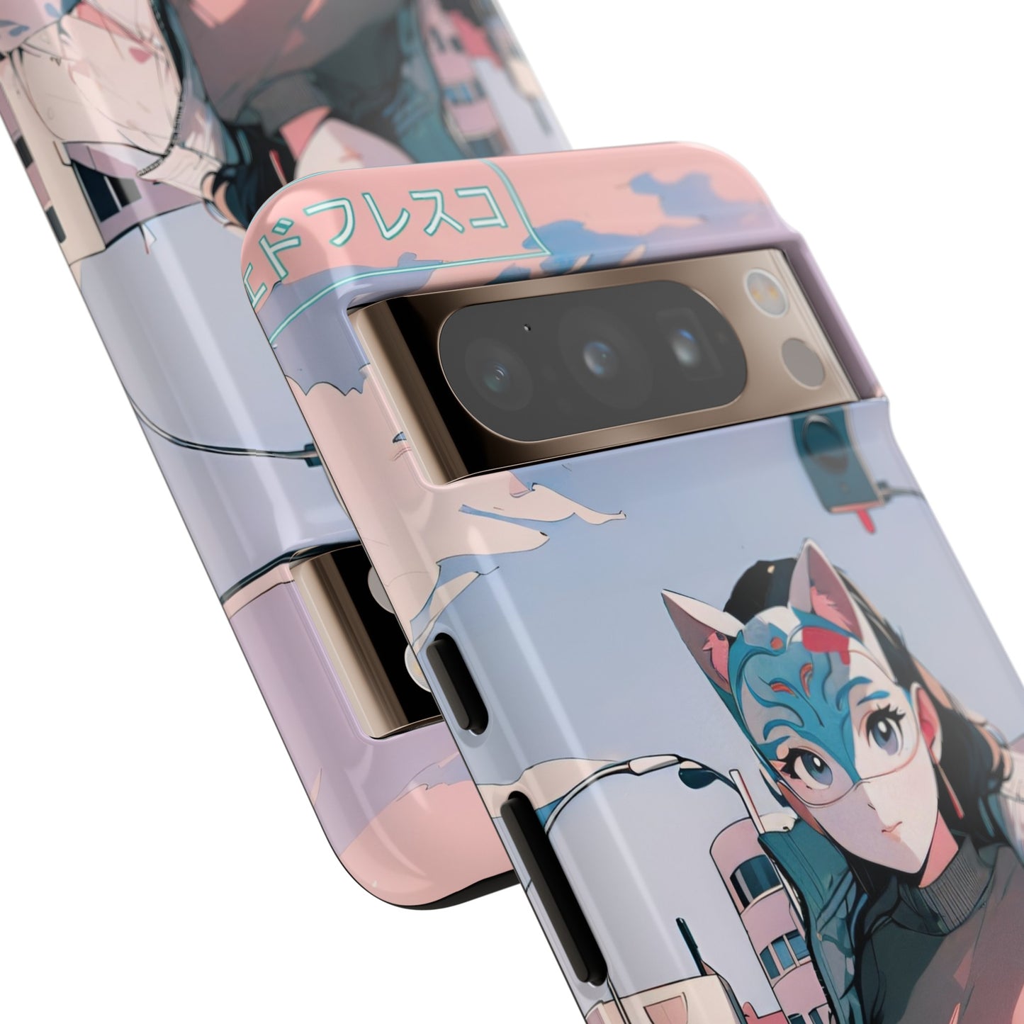 Anime Style Art Tough Cases- "Kitty City Boss #2"
